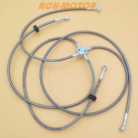 R&C Front Braided Brake Hose Line For Arctic Cat Alterra 700 Mud Pro 2018-2019