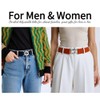 Dorchid Adjustable Stretch Belt No Show Flat Buckle Women Belts