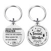 Richesele Social Worker's Prayer Keychain - Empathy & Appreciation Gift