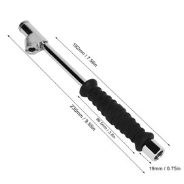 Tissting 2 Pcs Extended Air Chuck 1/4 Inch Aluminum Alloy Tire Inflate Kit - Double Head Push Pull Collets for Semi RV Truck Vehicle Tire Inflation