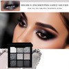 9-Color Smokey Eyeshadow Palette - Intense Matte & Glitter Shades,