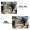 FZJDSD 2PCS Black Driver & Passenger Side Bottom Replacement Leather