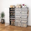 WEXCISE Portable Shoe Rack Organizer with Door, 48 Pairs Shoe