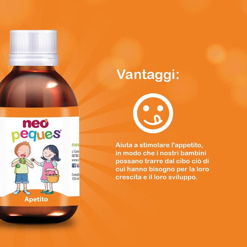 NEO PEQUES | Sciroppo per Bambini Appetito | 150 ml