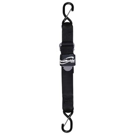 BoatBuckle Pro Series Kwik-Lok Gunwale Tie-Down (2-Inch x 16-Feet, Black)