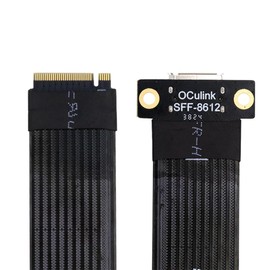 xiwai M.2 M-Key 2280 NGFF PCI-E4.0 to Oculink SFF-8612 SFF-8611 Host Cable 15cm for NVME U.2 SSD eGPU