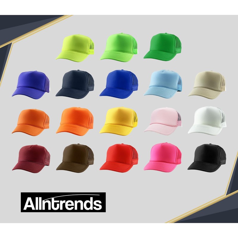 ALLNTRENDS Never Surrender Trump Embroidered Trucker Hat USA Mesh Cap