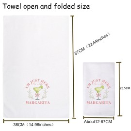 Margarita Gift Margarita Kitchen Towel Drinking Hangover Kit Towel for Margarita Lovers Cocktail Bar Gift (Margarita Towel)