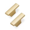 KOMOTIA 30 Pack Brushed Gold Kitchen Cabinet Knobs Silver Kitchen