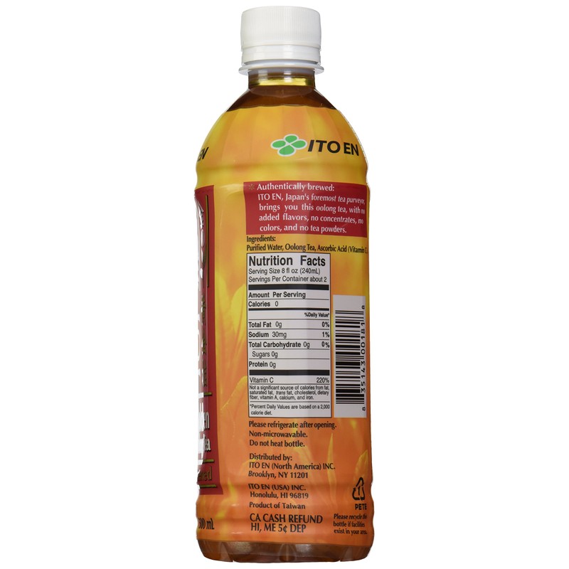 Ito En Golden Oolong Tea, Unsweetened, 16.9 oz