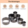 Hollow Punch Cutter Tool, Leather Punching Die Cutting Mold, Manual