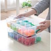 Sooyee - Contenedor apilable de 5 capas transparente