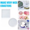 SWoob Resin Coaster Mould 10pcs Coaster Mould for Resin Square