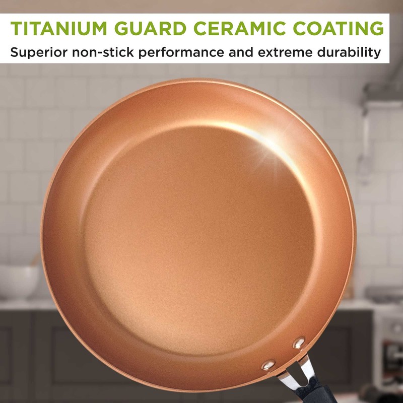 Ecolution Titanium Ceramic Easy Clean Endure Nonstick Silicone Stay Cool