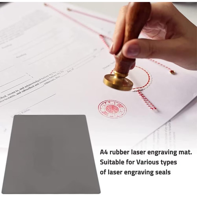 Creatorally Rubber Stamp for Laser, Stamp Rubber for Laser A4,