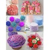 Petal Piping Tips Set with Coupler,101s,101,102,103,104 Rose Icing Flower Tip