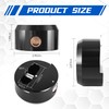 NAKANEKO 4 Pack Puck Lock Padlock Without Keyed Alike Hidden