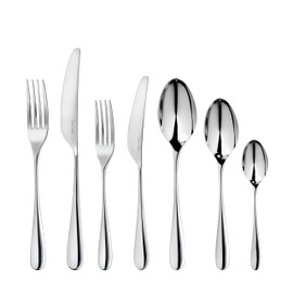 Robert Welch Arden Bright, 7 Piece Cutlery Place Setting. Made from Stainless Steel. Dishwasher Safe.