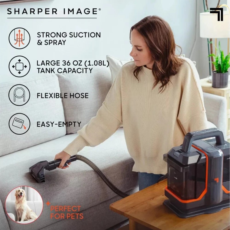 Sharper Image Stain Cleaner Portable Spot Vacuum: Handheld Electric Carpet