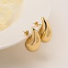 Rajputana Gold Thick Hoop Earrings for Women Hollow Lightweight Hollow