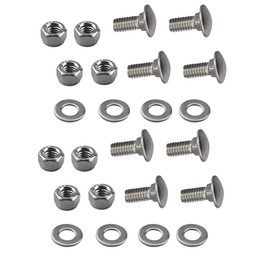 784-5581A Carriage Bolts Nuts for Shave Plate Scraper Bar (5/16-18) 5/8" 8pc【ca】