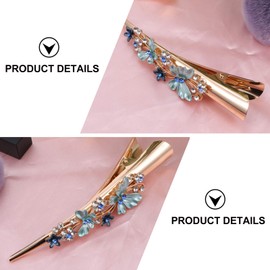 Frcolor Beak Clip Dakar Clip Pin Large Flower Hair Clip Hair Clip Hair Closure for Women Hair Accessories(Blue)