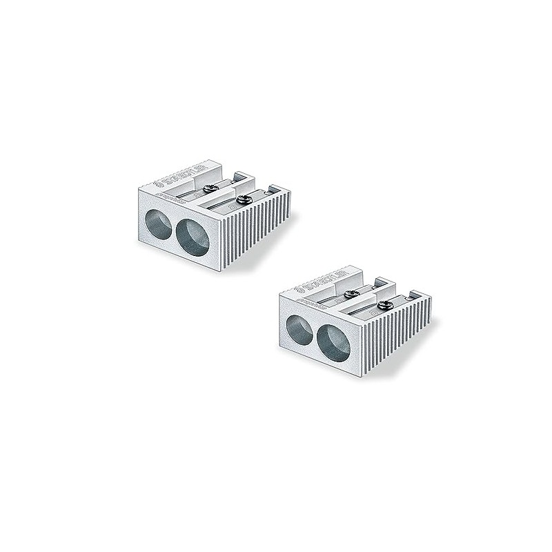 STAEDTLER Double Hole Quality Aluminium Pencil Sharpener (4)