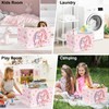 Clastyle Unicorn Kid Storage Basket Foldable Girl Laundry Hamper, 36L