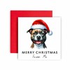 Huxters Christmas Card from the Dog – Staffordshire Bull Terrier