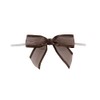 Reliant Ribbon 5164-705-05C Sheer Satin Edge Twist Tie Bows Bows,