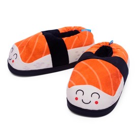 Coddies Sushi “Shoe-shi” Slippers | Unisex Funny Slippers, Gag Gift, Cute Anime Kawaii Present (11.5-14 Men | 13-15 Women) Brown