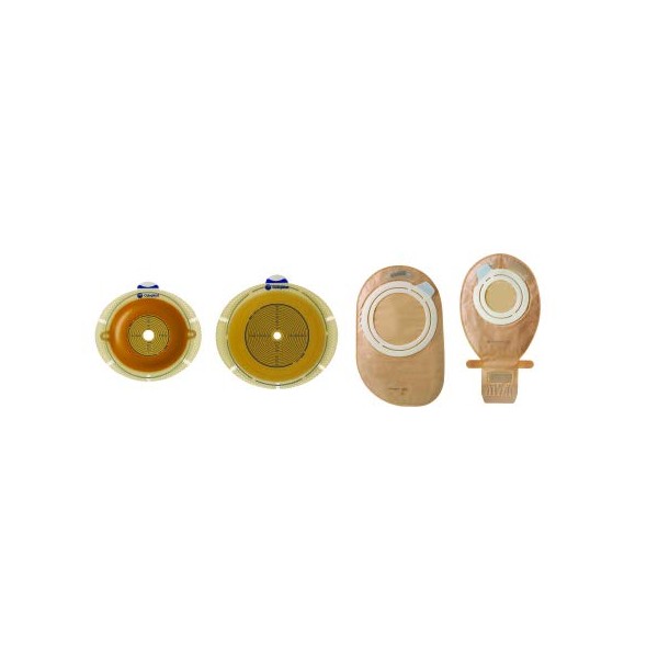 Ostomy Barrier Sensura Flex Trim to Fit Adhesive 2-3/4" Flange