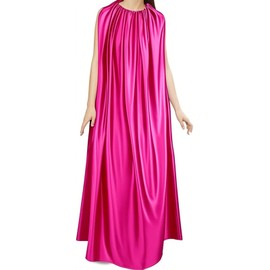 Suhine 1 Pcs Rose Yoni Steam Gown Robe Sauna Cloak Sweating Steam Kit Foldable Sleeveless for Women Bath Spa Hair Salon (Rose Red)