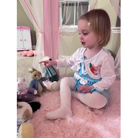 Toddler Girls Easter Day Dress and Cardigan Set Little Girls 2-Piece Easter Day Outfits Set