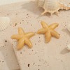 ENSKEFEN Gold Starfish Statement Stud Earrings for Women Trendy Boho