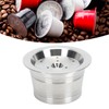 Stainless Steel Coffee Capsule Eco Friendly with Spoon Brush Reusable