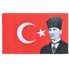 Turkish Flag Ataturk Turkey Bayrak 150 x 90 cm Flags Türkiye Bayragi Weatherproof 100% Polyester