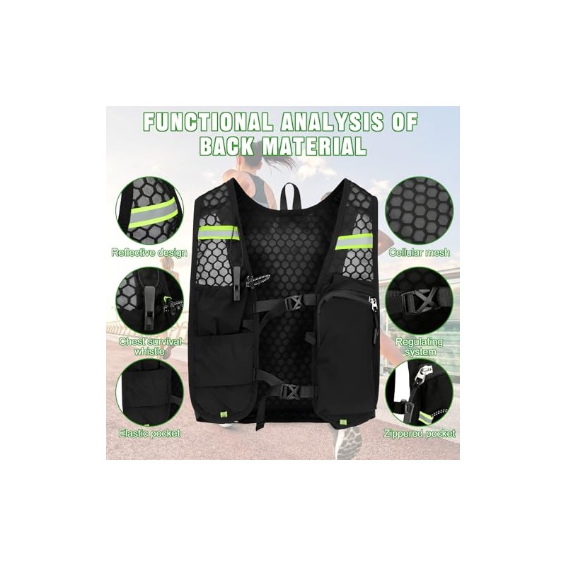 Running Vest for Men and Women, Hydration Backpack with Water