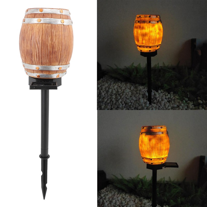 Solar Pathway Light Resin PP LED Light Sensing Waterproof Wine