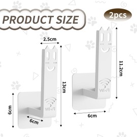 letuxaamz Router Wall Mount, Router Shelf, Router Holder, Universal Wall Mount, Versatile Wall Mount for Routers, TV Box/Laptop/Switch/Modems