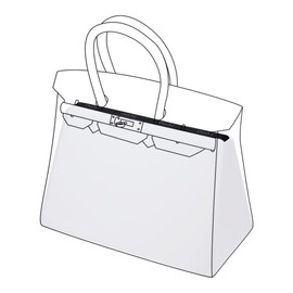DGAZ Bag Pillow, Bag Shaper, Prevents Shape Loss, Bag Shaper, Suitable for Birkin, 25/30/35/40 Bags (White, BK35)