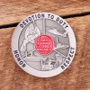 COAST GUARD CORE VALUES SILVER 1.75" CHALLENGE COIN
