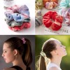 15 Pcs Tie Dye Velvet Scrunchies Soft Hair Ties For