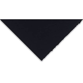 Legion Stonehenge Paper, Cotton Deckle Edge Sheets, 22 X 30 inches, Black, Pack of 10 (F05-STN250BKH10)