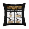 German Shorthaired Pointer Guide Training Funny Dog Throw Pillow