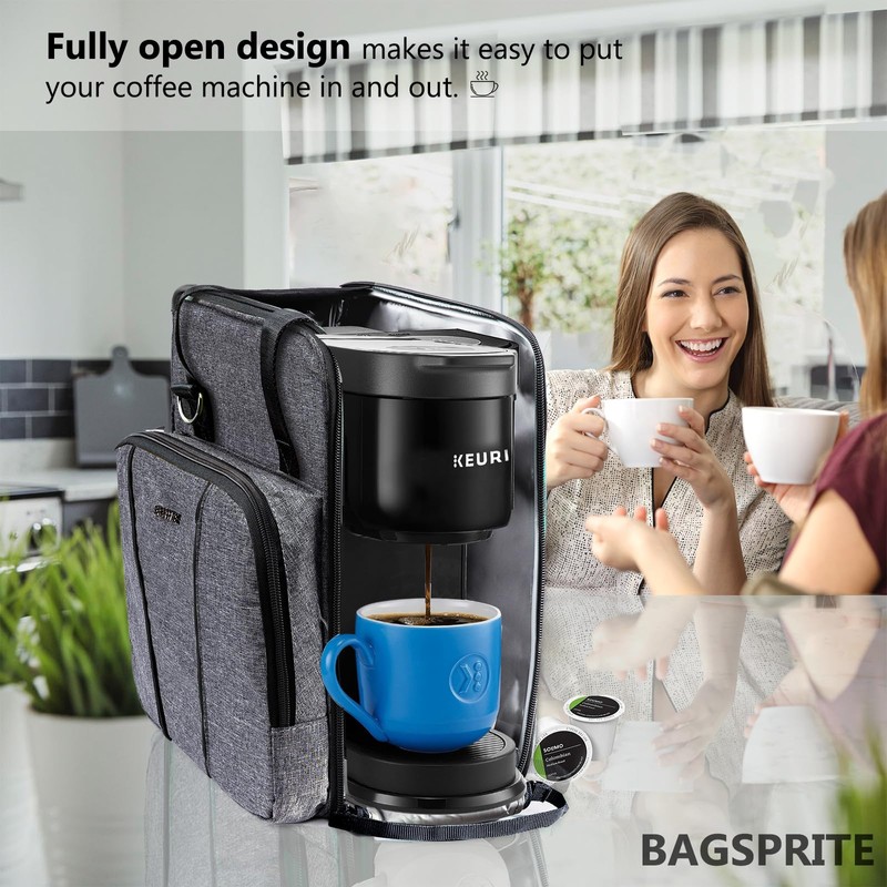 BAGSPRITE Coffee Maker Travel Bag Compatible with Keurig K-Express Coffee