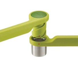 Joseph Joseph Helix Picadora de ajos ergonómica de acero inoxidable, verde, talla única