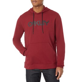 Oakley Men's B1B Pullover Hoodie 2.0, Black/Iron Red, Small