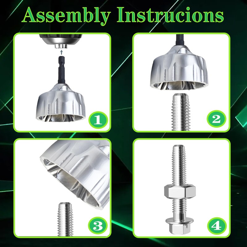 Heavy-Duty Deburring Chamfer Tool with Sharp Tungsten Carbide Blades,Fast Hex
