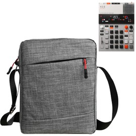 Pocket Operator Bag - Splashproof Crossbody Pouch Case for Teenage Engineering K.O. II Sampler EP-133 K.O II Sampler, Synthesizer and Drum Machine with Adjustable Strap (grey)